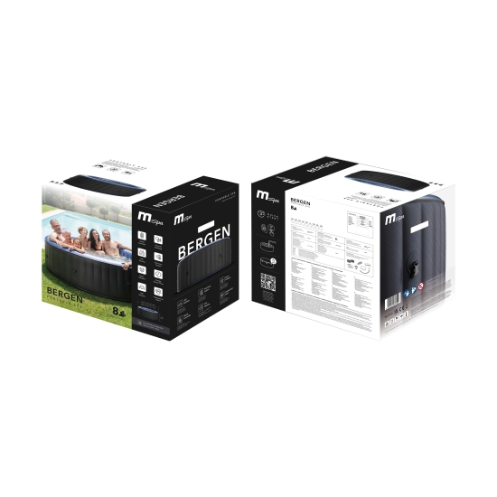 Dmuchane Ogrodowe Spa Comfort BERGEN C-BE082 MSpa 8 osobowe